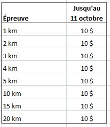 tarifs course 2020-cv